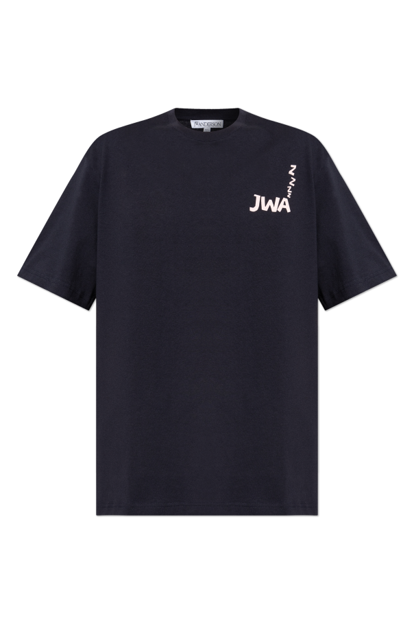 JW Anderson logo-embroidered T-shirt | Black | FARFETCH PL